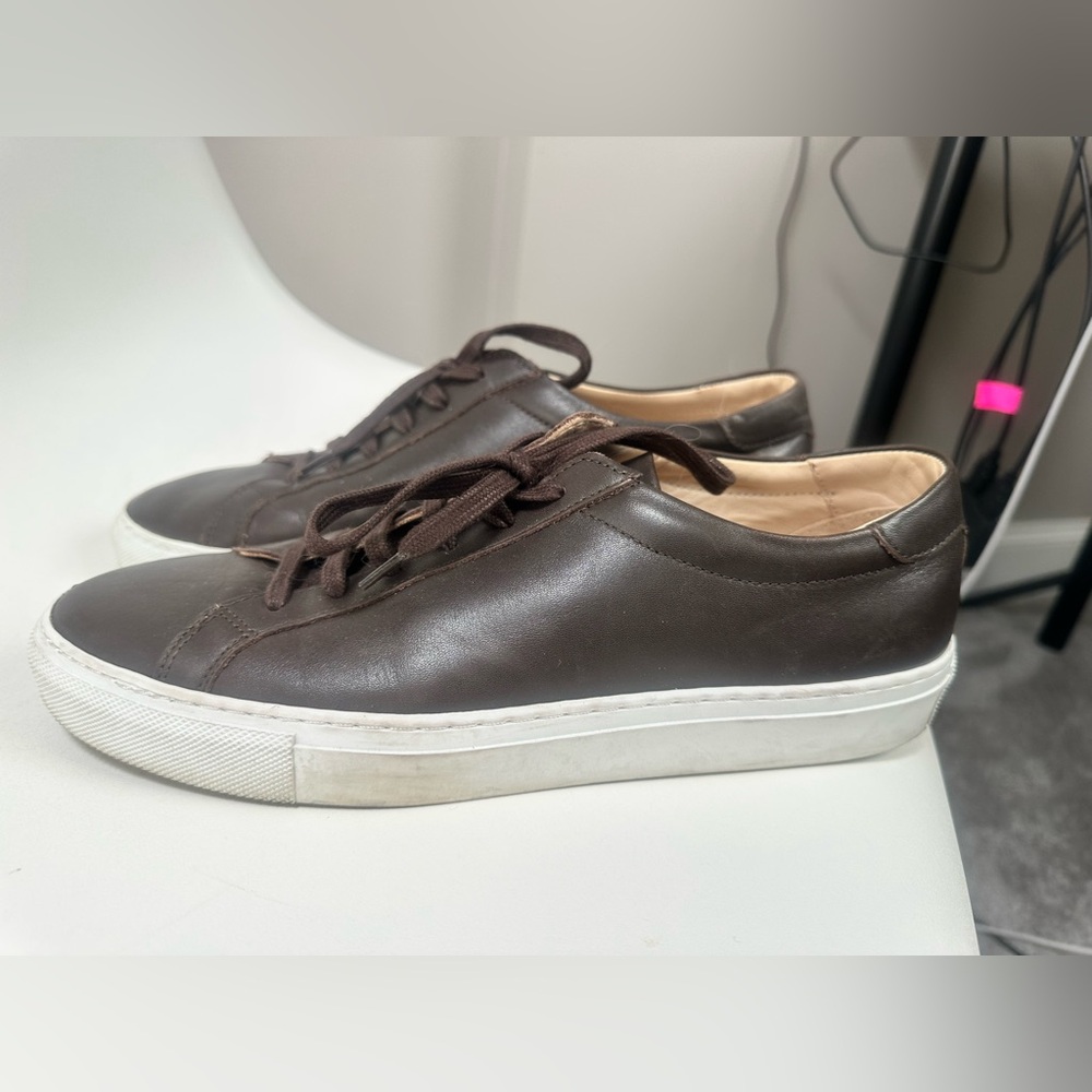 Suitsupply Dark Brown Leather Sneakers